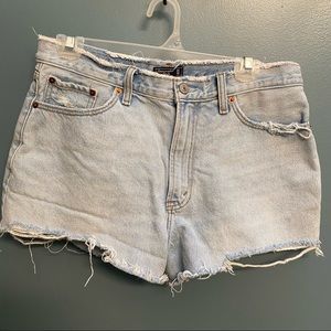 Abercrombie & Fitch High Rise Denim Shorts